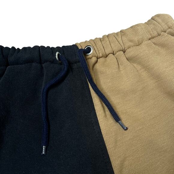 Nike Custom Patchwork ColorBlock Fleece Sweat Shorts Large Streetwear - Picture 5 of 7